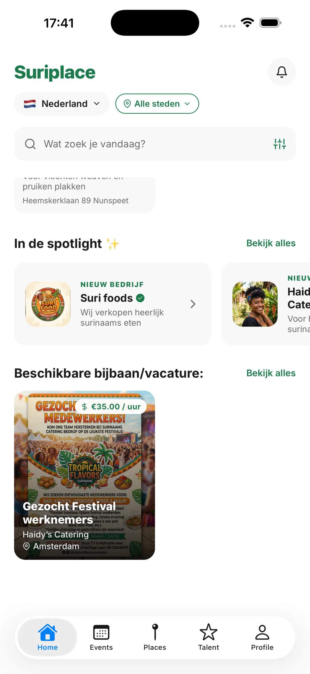 Suriplace app: bedrijven in de spotlight en beschikbare vacatures